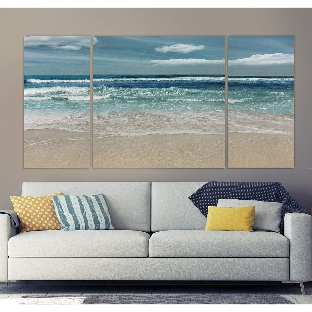 Wexford Home 'Symphony of The Sea' Premium 3-Piece Art Set 32x64 Extra Large