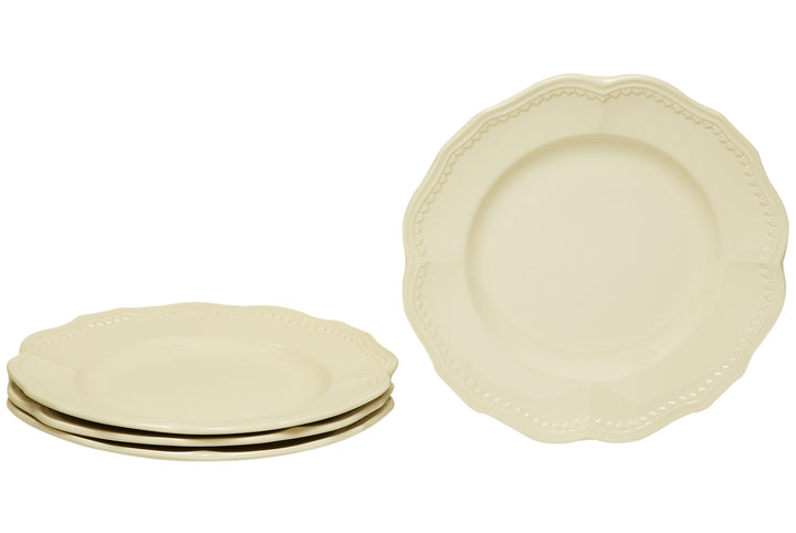 Red Vanilla FN900-402 Classic Salad Plates (Set of 4) 8.75" White