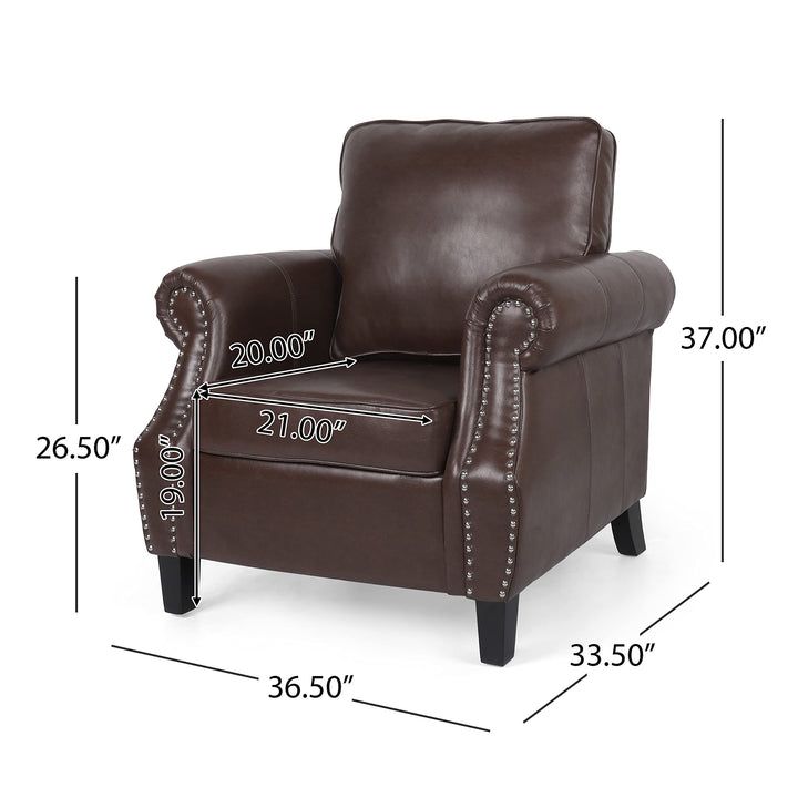 Christopher Knight Home Dowd Club Chair Dark