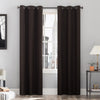 Sun Zero Cyrus Thermal 100% Blackout Grommet Curtain Single Panel 40 x 63 - Cocoa