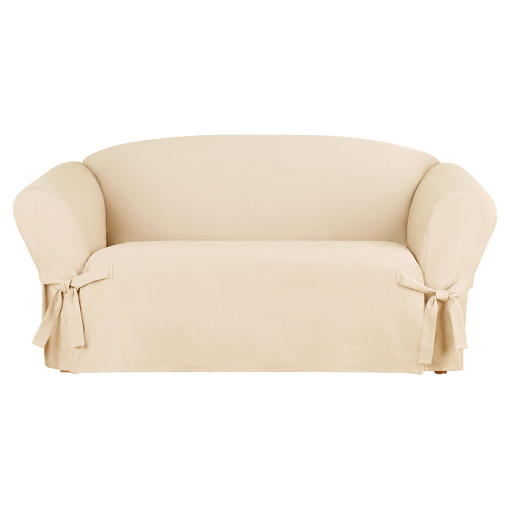 SureFit Heavyweight Cotton Duck Slipcovers Heavyweight Cotton Natural