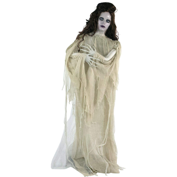 Haunted Hill Farm Life-Size Scary Demon Lady Halloween Animatronic with Touch