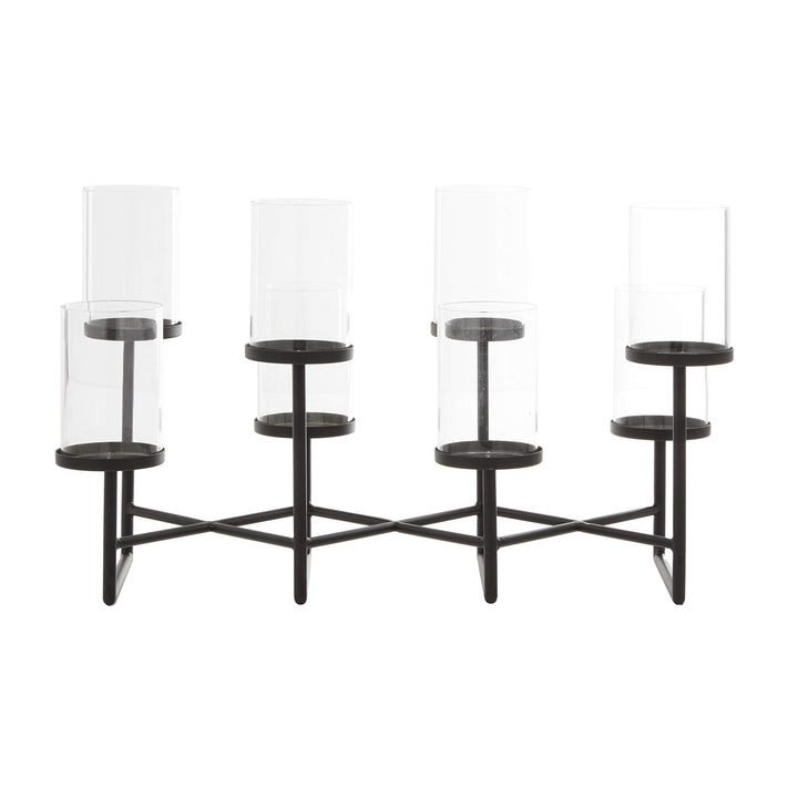 Black Metal Modern Candelabra 15 X 26 12 Contemporary