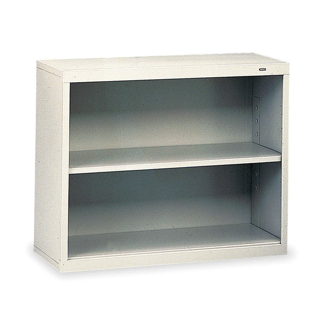 Tennsco 2-Shelf Stationary Bookcase 28" x34-1/2 Light Gray