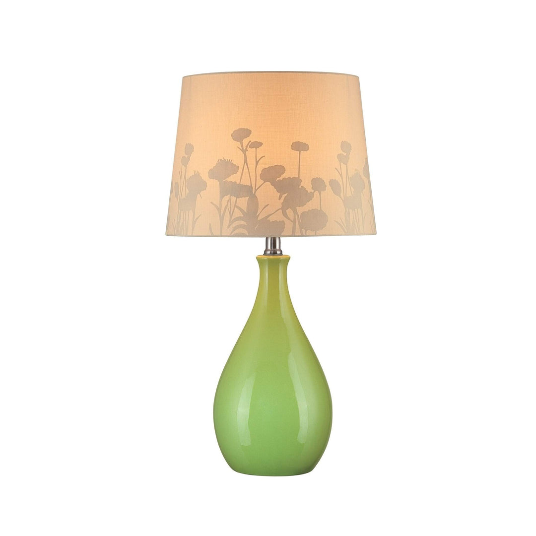 1-Light Green Table Lamp Modern Contemporary