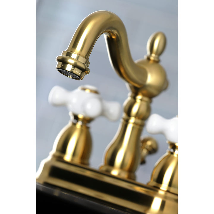 Kingston Brass KB1607PX 4 in. Centerset Bathroom Faucet Brushed Brass