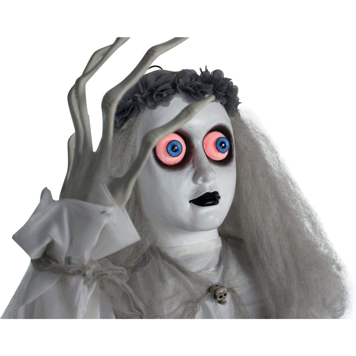 Haunted Hill Farm 5-Ft. Animatronic Bride Indoor/Outdoor Halloween Decoration