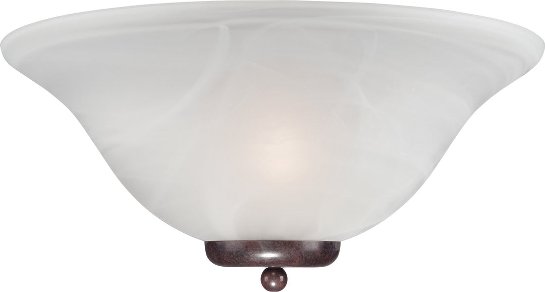 Nuvo Lighting 60/5378 allerina One Light Wall Sconce with Alabaster Glass Old