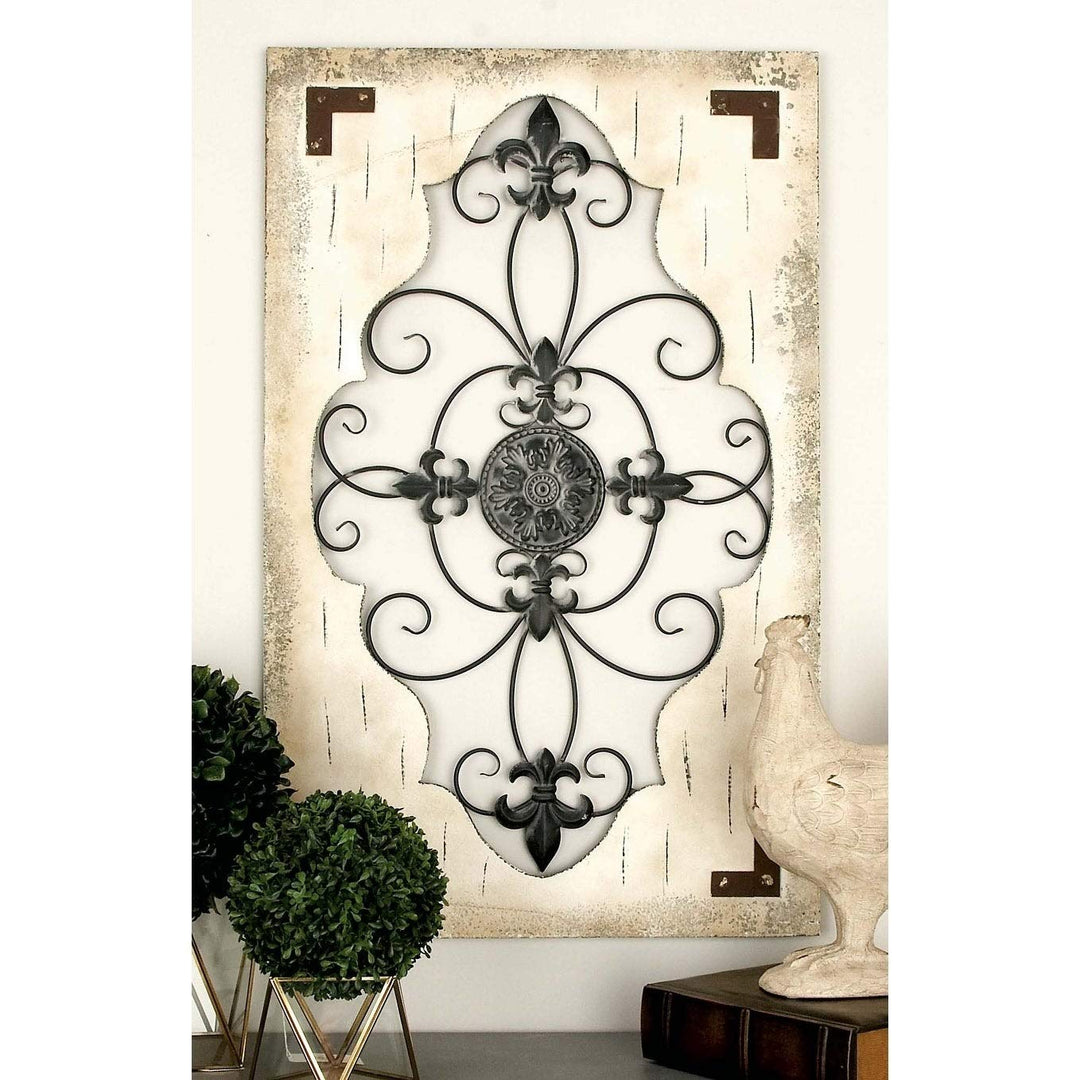 Rustic 42 X 26 Inch Scroll and Wall Decor by Multi Color Modern Contemporary