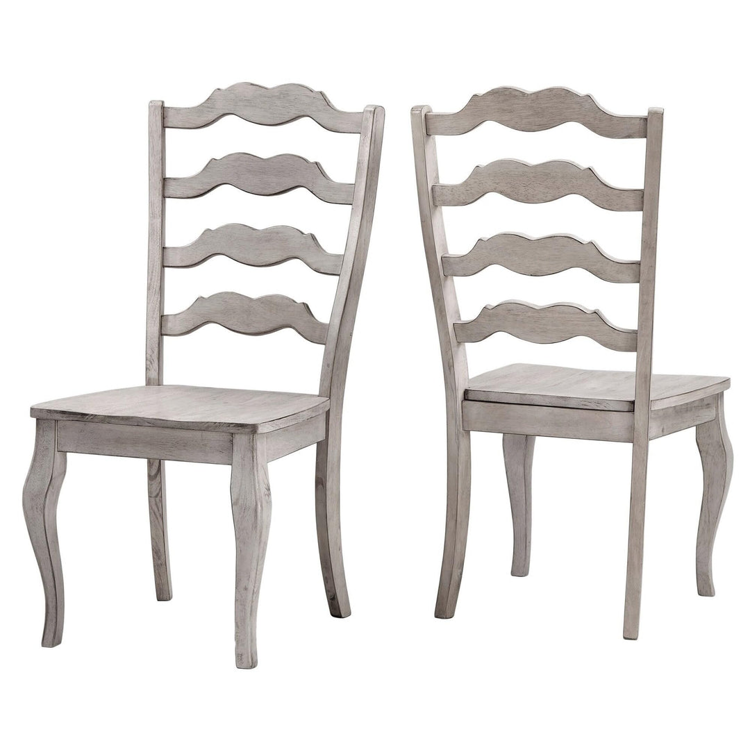 Inspire Q Eleanor Ladder Back Dining Chair (Set of 2) by Classic Antique Dark