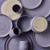 Stone by Mercer Project SHOSAI 32-Piece Stoneware Dinnerware Set Plates and Lavender - 32 Piece