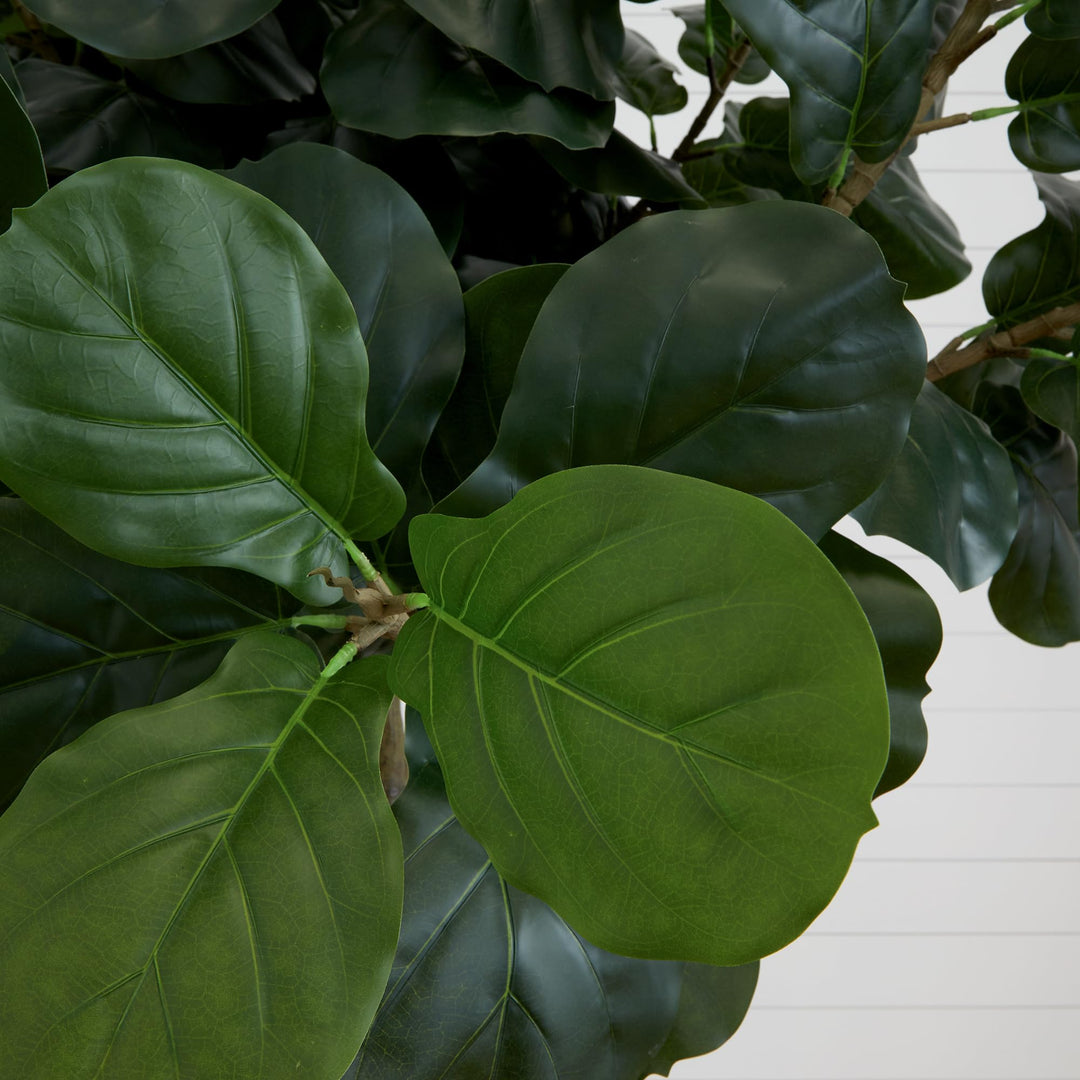 Nearly Natural 10ft. Artificial Fiddle Leaf Fig Tree