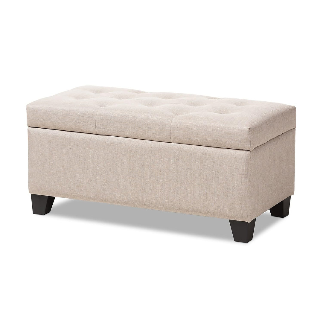 Baxton Studio Michaela Modern and Contemporary Beige Fabric Upholstered