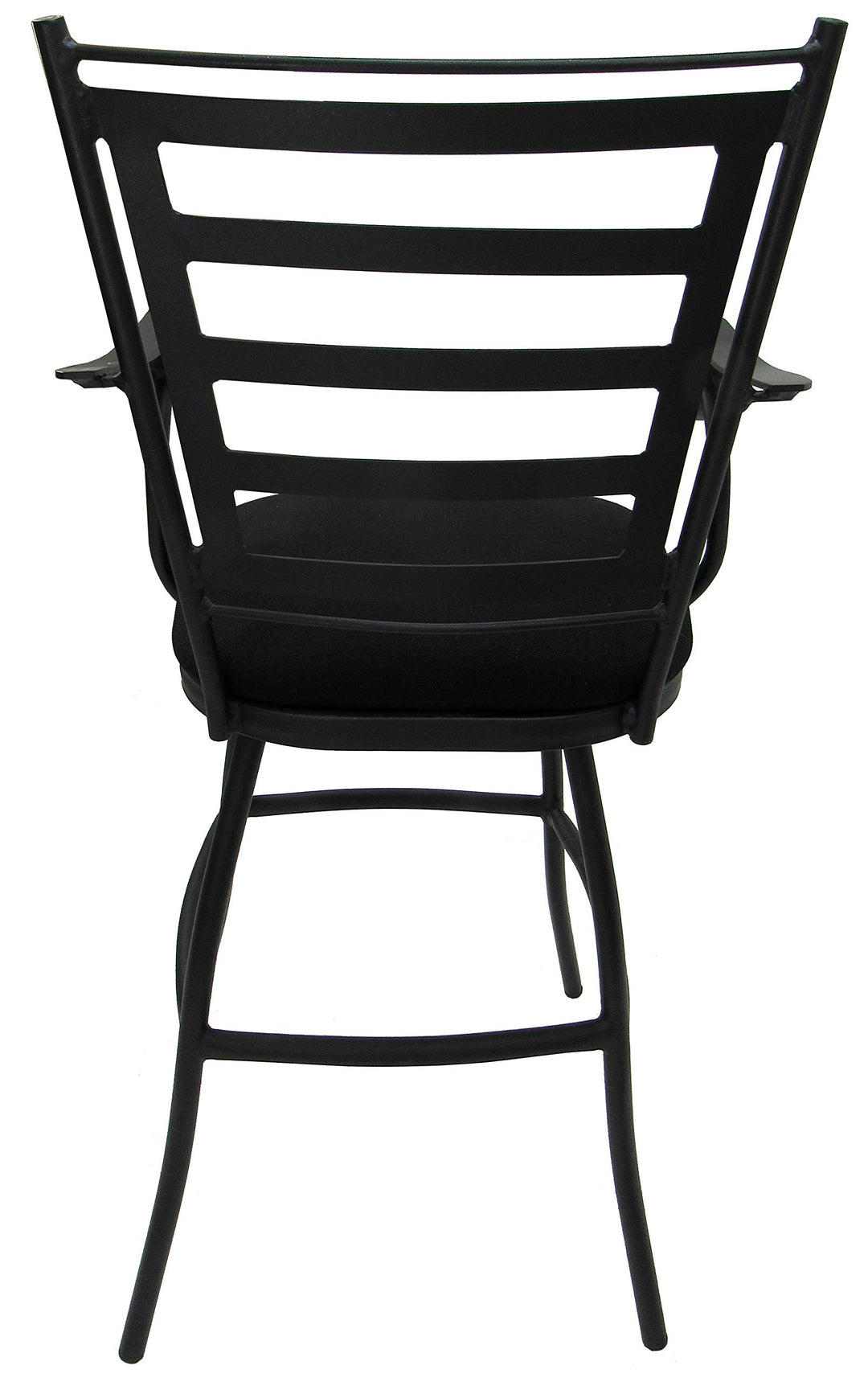 Tobias Designs Inc. Outdoor Patio Extra Tall Spectator Swivel Bar Stool 35" - Black Linen