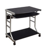 Target Marketing Systems Berkeley Mobile Desk with Pull Out Keyboard Tray and Black/Grey