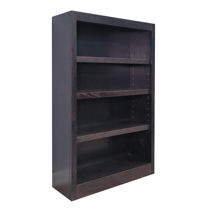 Concepts In Wood Midas Four Shelf Bookcase 48" H Espresso Finish