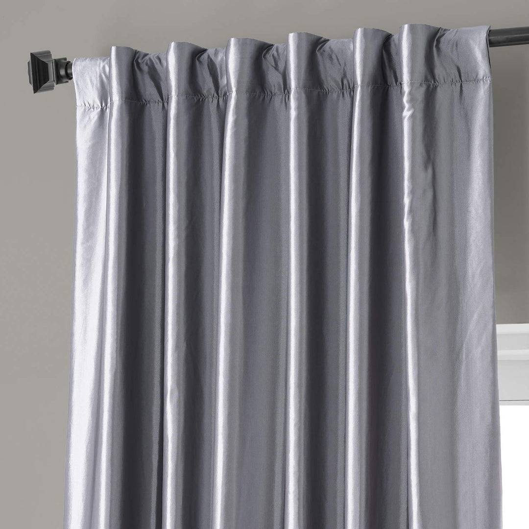 HPD HALF PRICE DRAPES Signature Faux Silk Blackout Curtains for Bedroom & Living