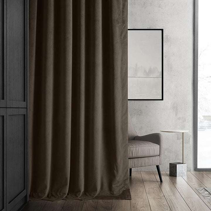 HPD Half Price Drapes Signature Blackout Velvet Curtains 96 Inches Long Heat &