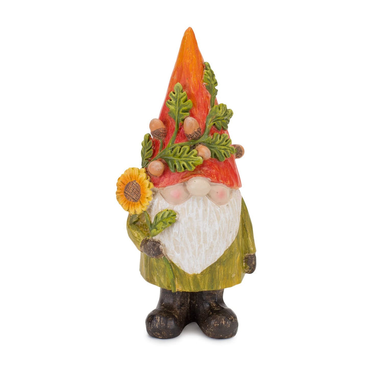 Fall Gnome Figurine (Set of 4) Orange Polyresin