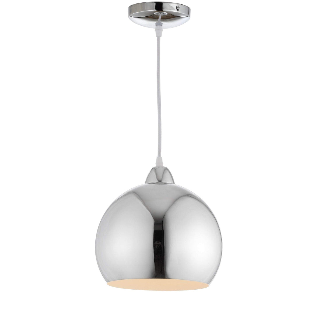 Lighting Adjustable 1-Light Led Chrome Pendant Industrial Modern Contemporary