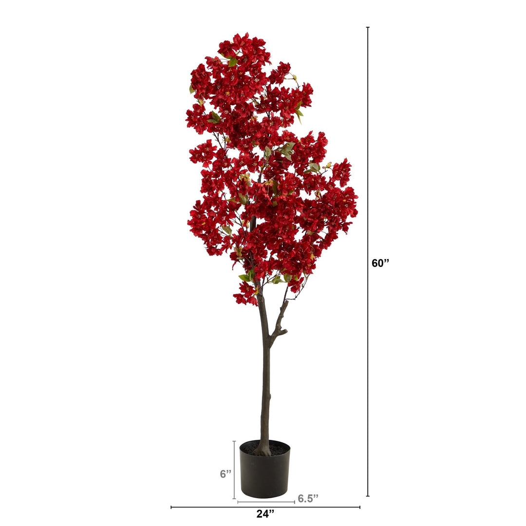 5' Cherry Blossom Artificial Tree Black - Diamond Home USA