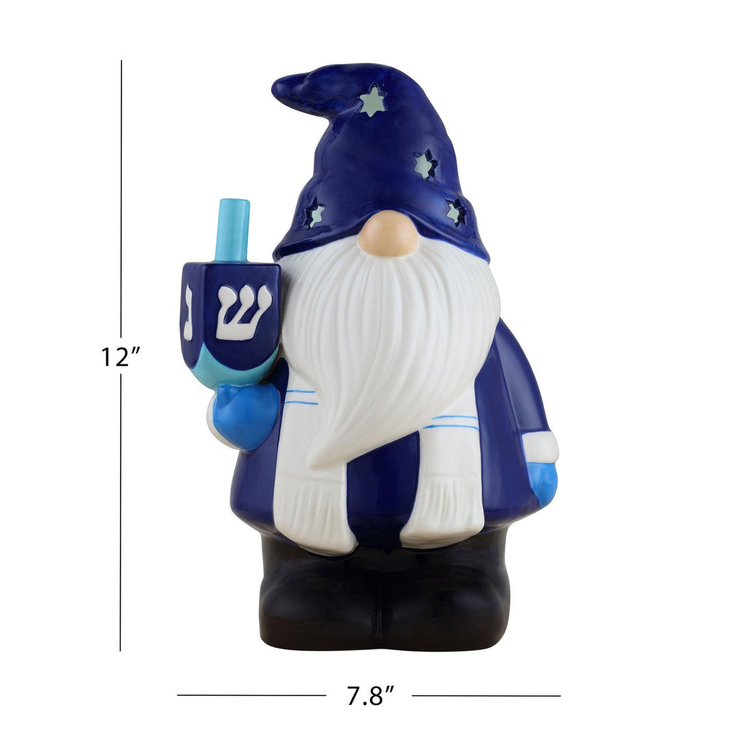 12" Nostalgic Ceramic Gnome Blue - Diamond Home USA