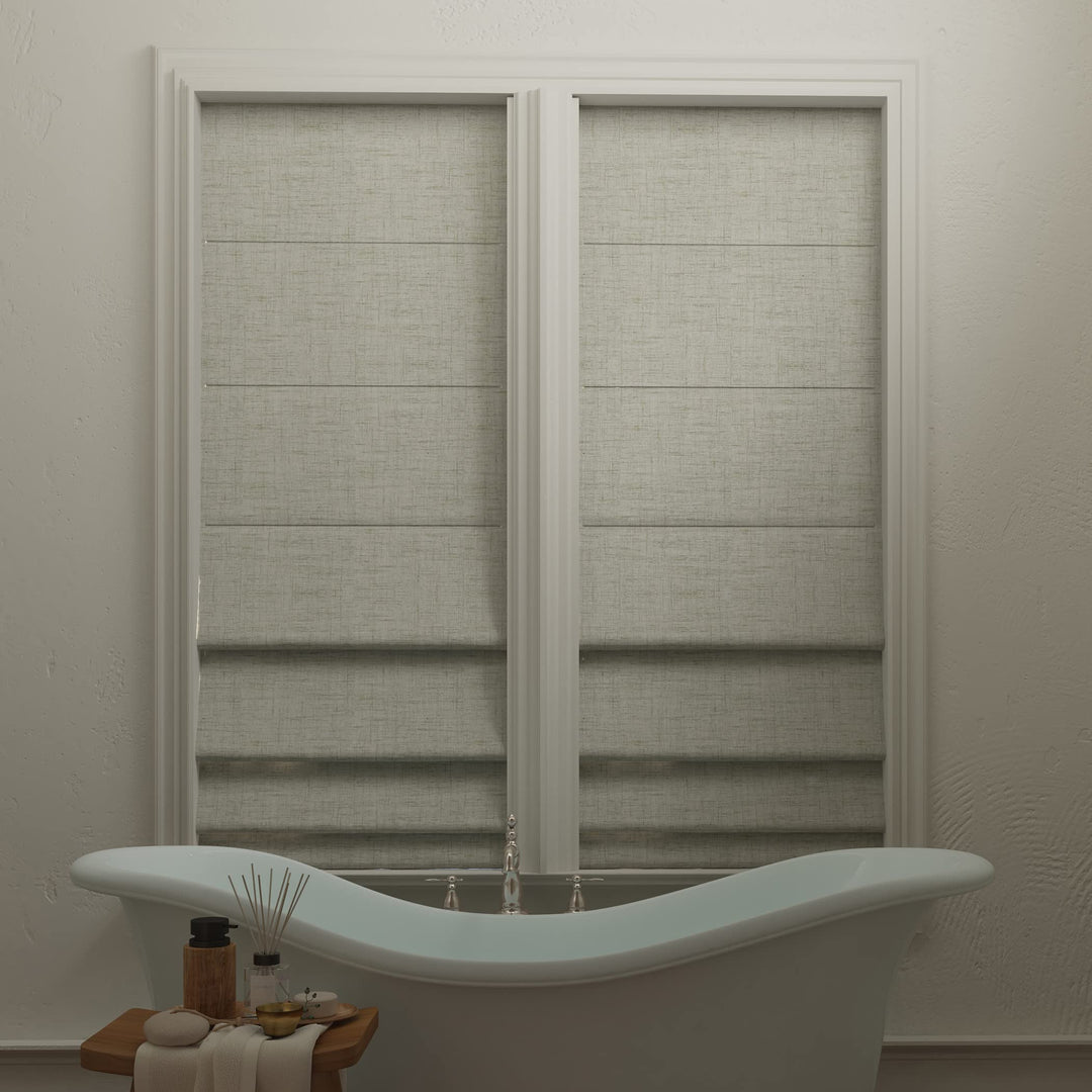 Sun Zero Preble Textured 100% Blackout Cordless Roman Shade