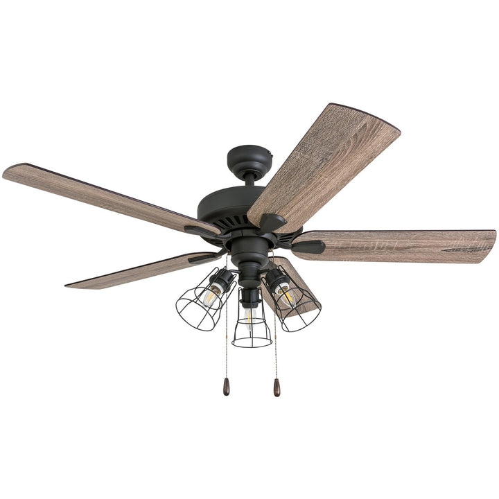 Prominence Home Inland Seas 52 Inch Industrial Style LED Ceiling Fan with