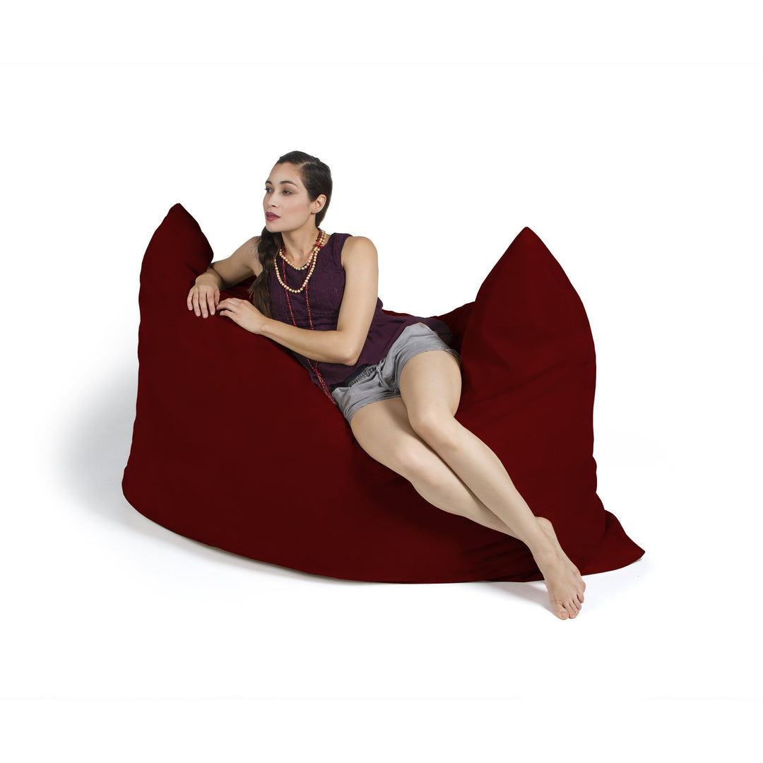 Jaxx Pillow Saxx 5.5-Foot - Huge Bean Bag Floor Pillow and Lounger Cinnabar