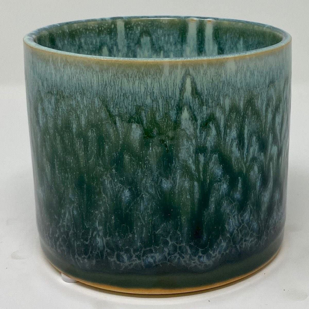 Marine Greens Ceramic Planter Green