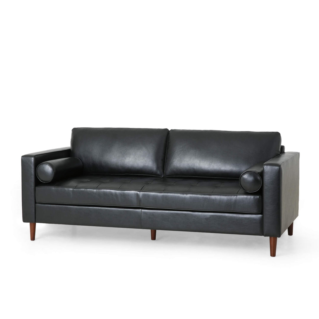 Christopher Knight Home Malinta Sofas Midnight Black + Espresso Midnight Black, Espresso