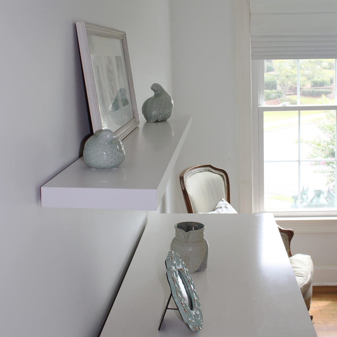 InPlace Durable Shelf with Invisible Brackets - Easy to Install & Remove Deep