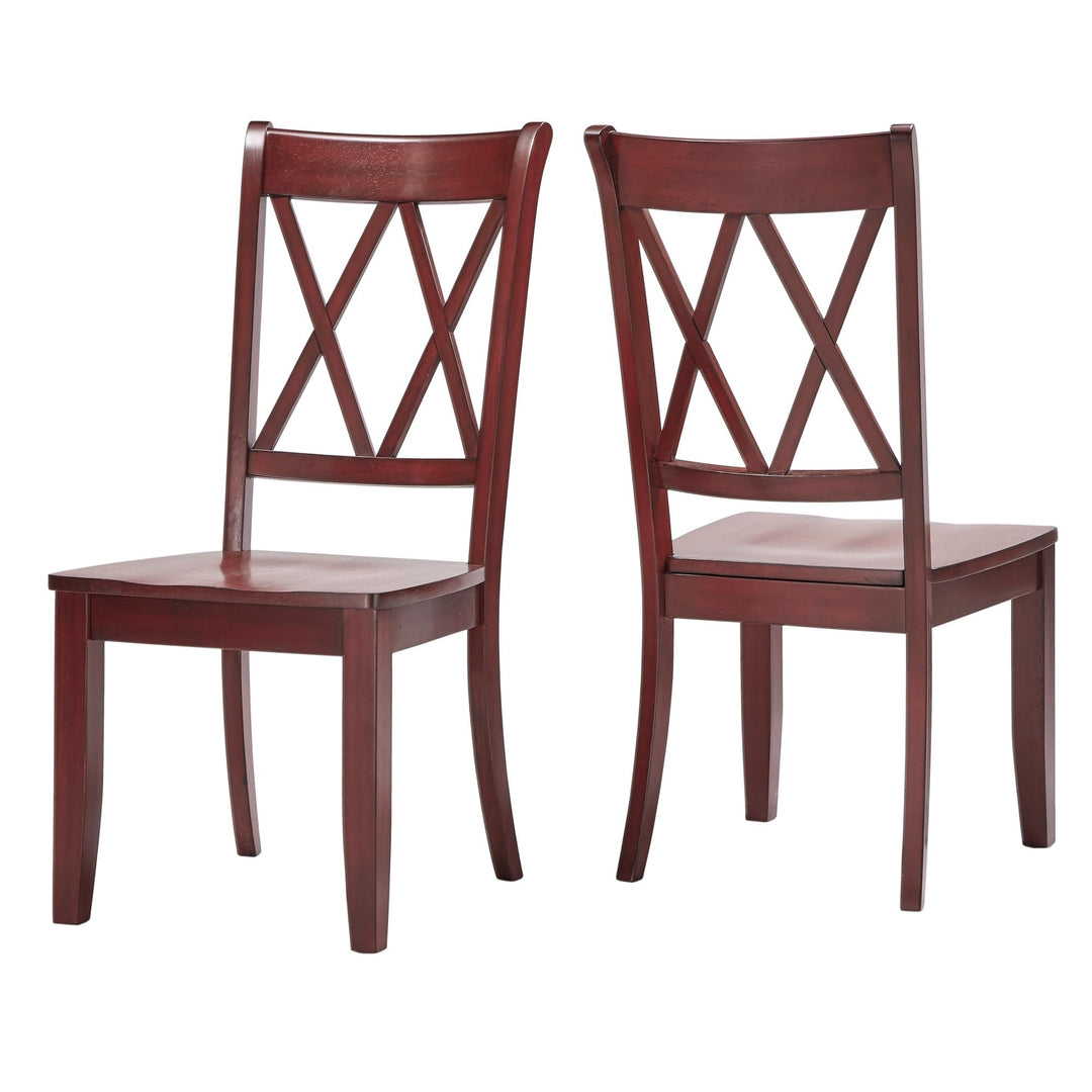 Inspire Q Eleanor X Back Wood Dining Chair (Set of 2) by Classic Dining Chairs Antique