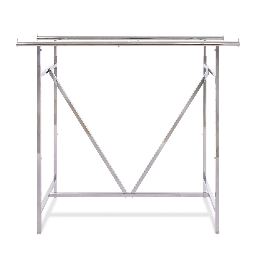 Econoco - Adjustable Heavy Duty Double Bar Retail Clothing Rack Rectangular