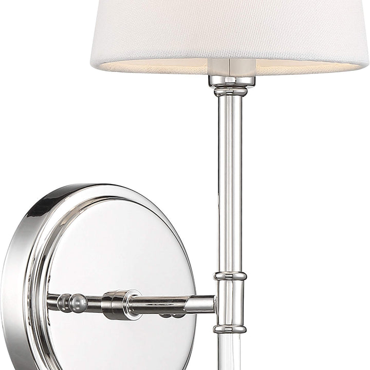 Nuvo 60/6688 Olmsted 1 Light Wall Sconce Polished Nickel Finish