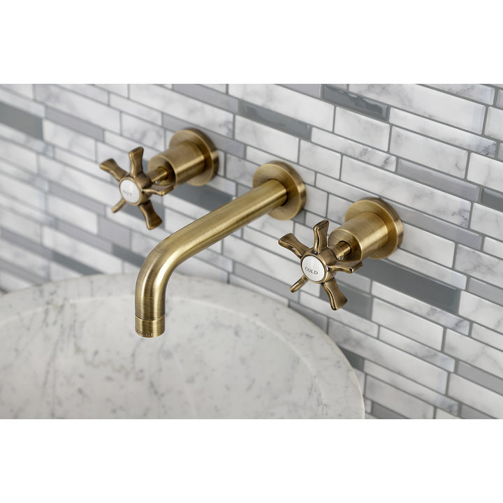 Kingston rass KS8123NX Hamilton Two-Handle Wall Mount athroom Faucet Antique