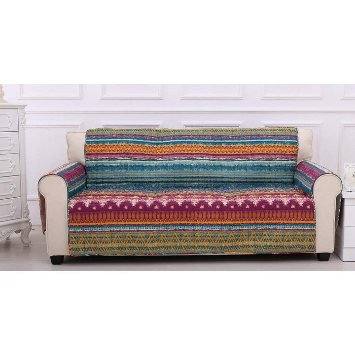 1 Piece Southwest Sofa Protector Geometric Stripe Siesta