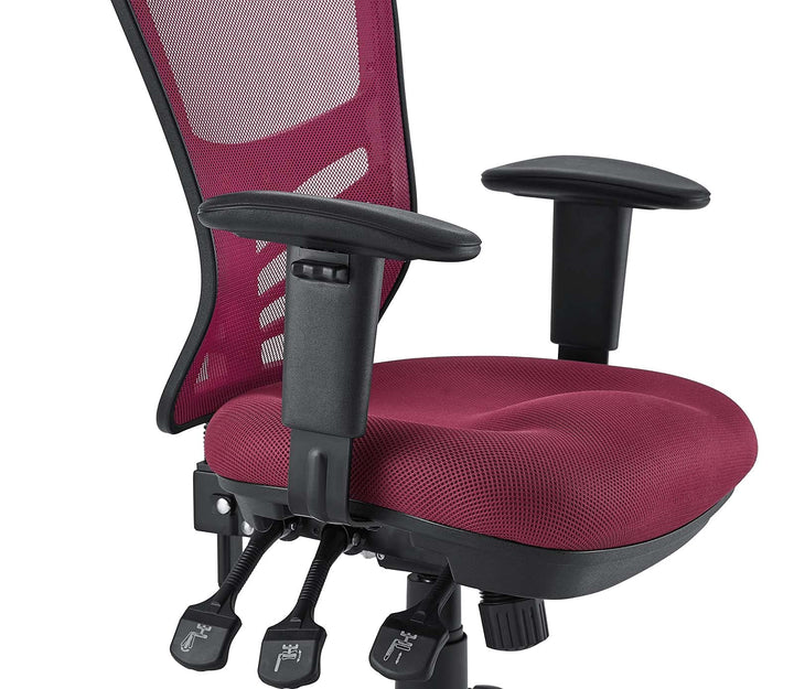 Modway Articulate Ergonomic Mesh Office Chair in Red