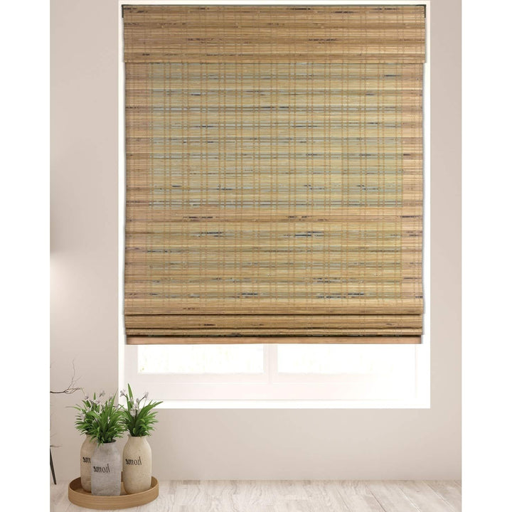 Bamboo Blinds Wood Window Shade Cordless Lift Roman Shades