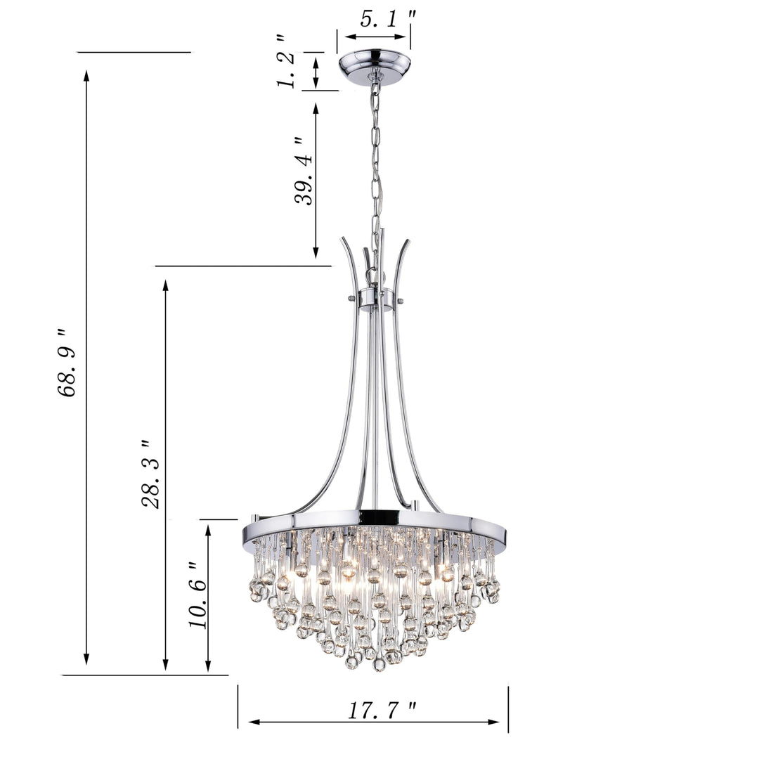 First Lighting Adorea 5-Light Crystal Chandelier