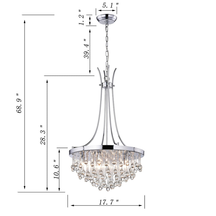 First Lighting Adorea 5-Light Crystal Chandelier