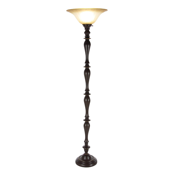 71-inchtorchiere Floor Lamp Brown