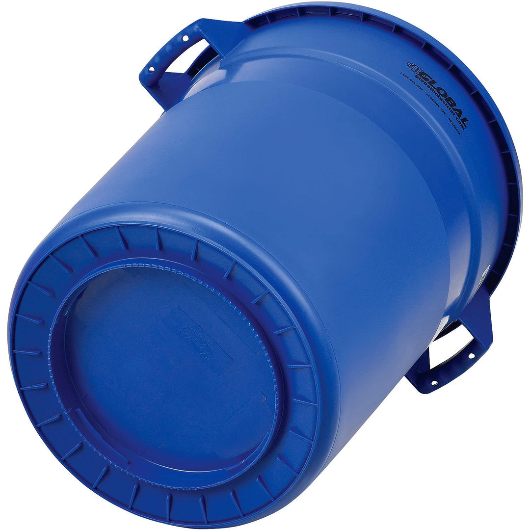 Global Industrial 20 Gallon Plastic Trash Container Garbage Can - Blue