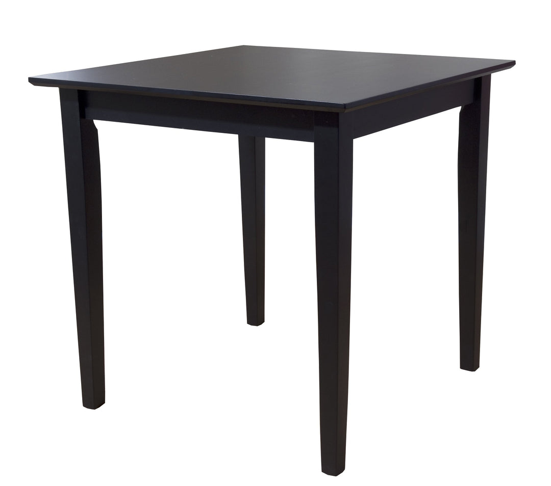 Target Marketing Systems Udine 30-Inch Square Breakfast Table with Tapered Black