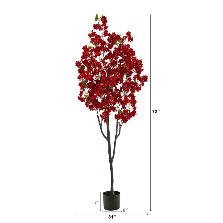 6' Cherry Blossom Artificial Tree Black - Diamond Home USA