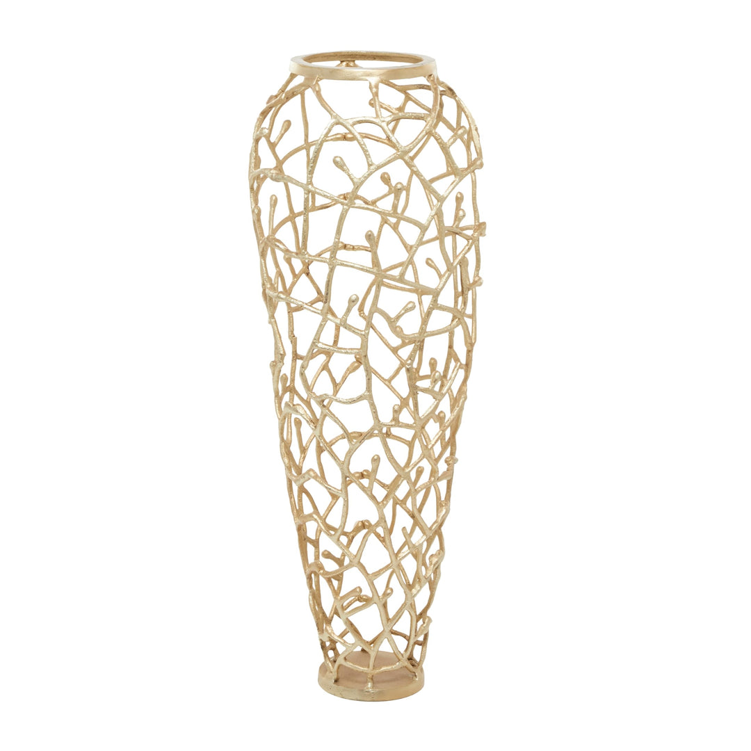 Gold Coral Vase