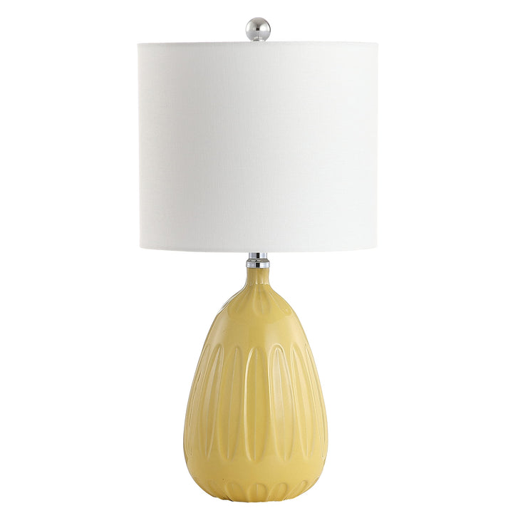 SAFAVIEH Lighting Collection Linnett Yellow 20-inch Bedroom Living Room Home