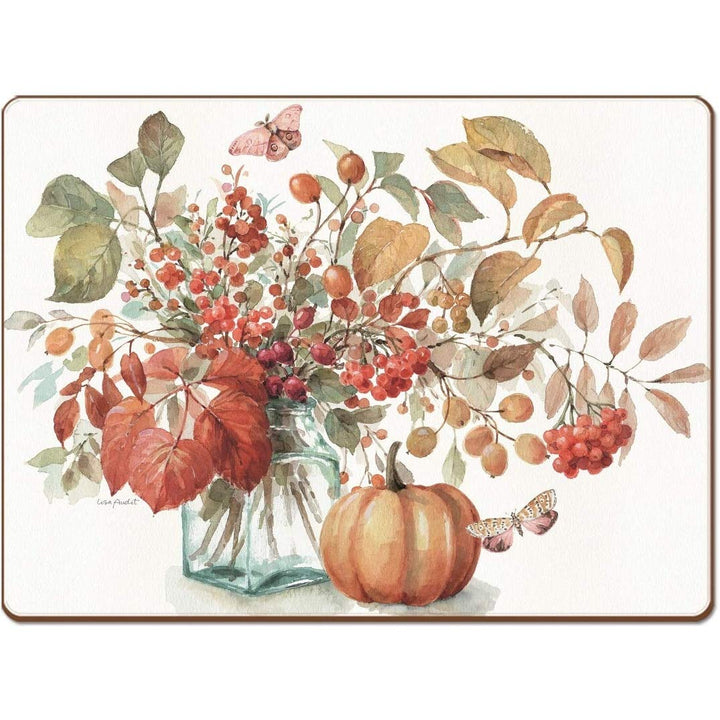 Home Autumn in Nature Audit Hardboard Placemat Boxed Set of 4 Multi Color