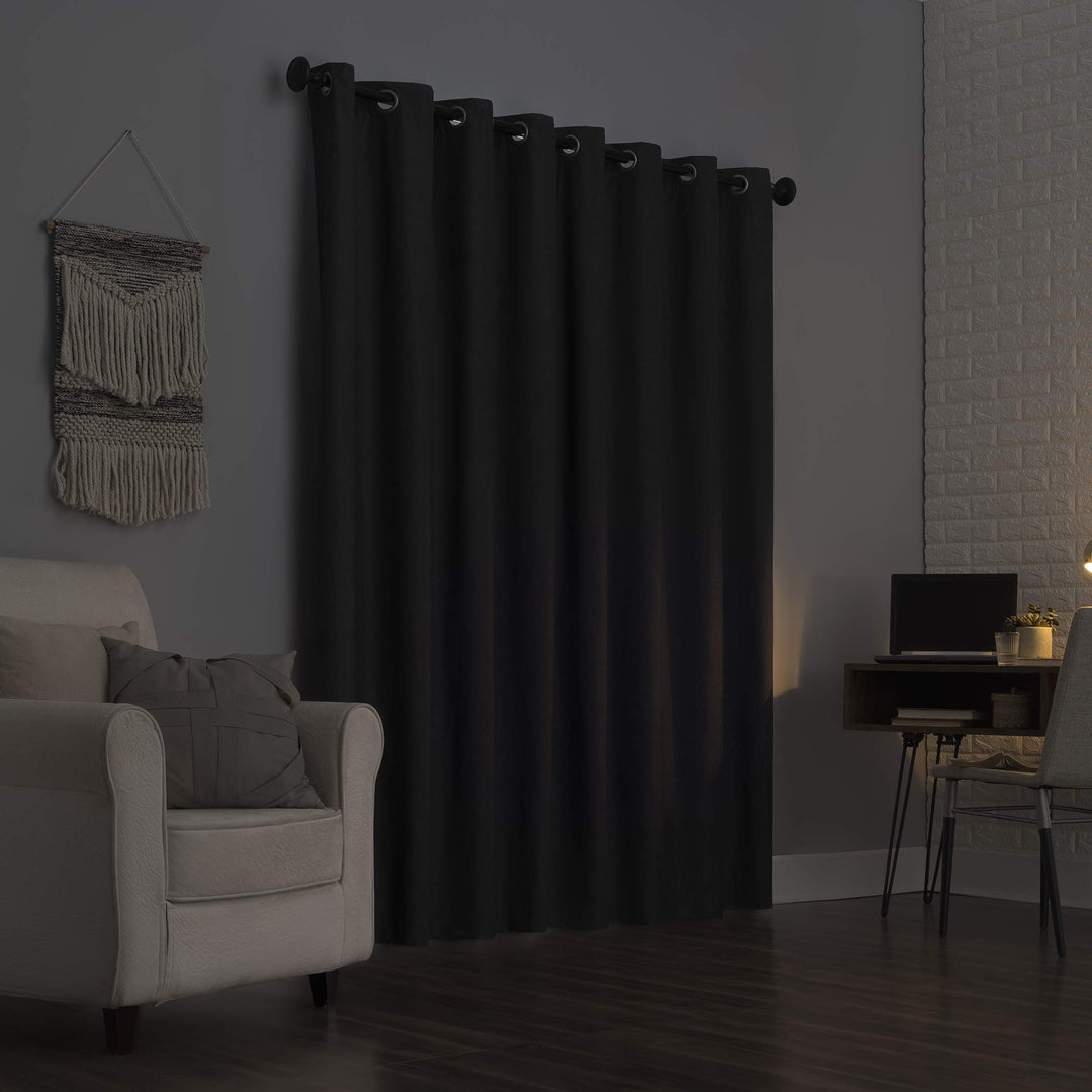 Sun Zero Duran Thermal Insulated Total Blackout Grommet 1-Piece Curtain Panel, Single Panel