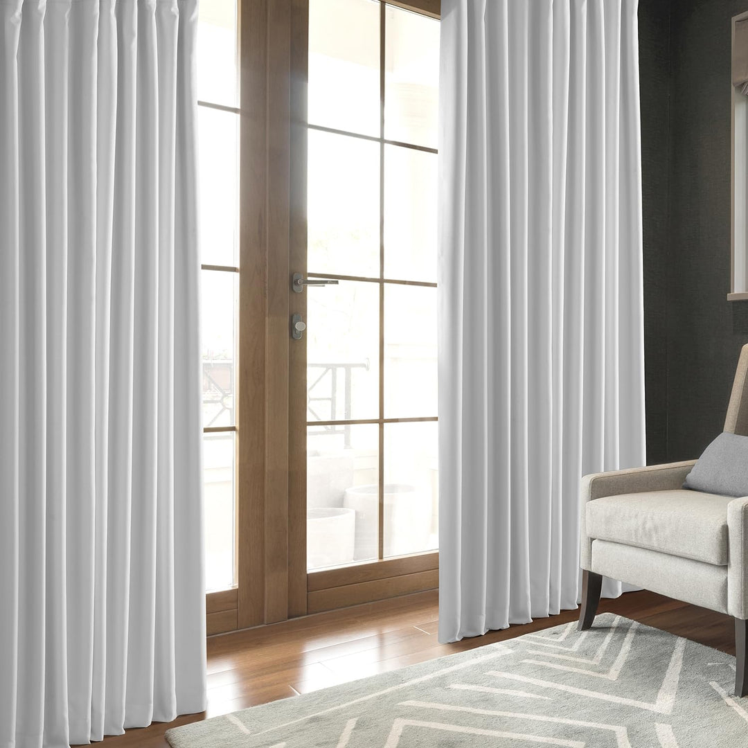 HPD HALF PRCE DRAPES Solid Thermal nsulated Blackout Curtains for Bedroom 96